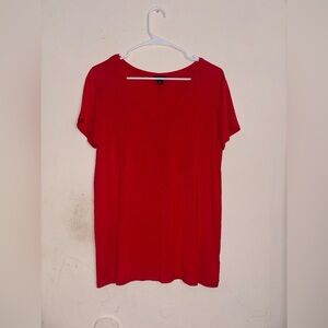 Halogen Red Blouse Women’s Short Sleeve Size S
